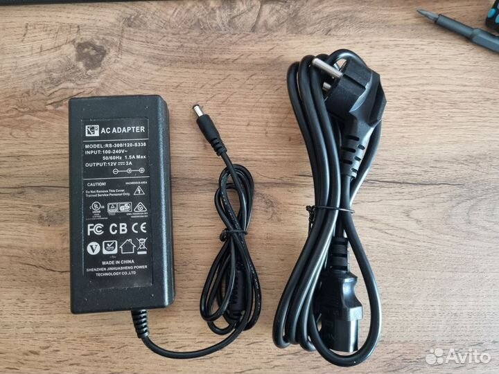 Блок питания 12V, 3A, 5.5-2.5мм