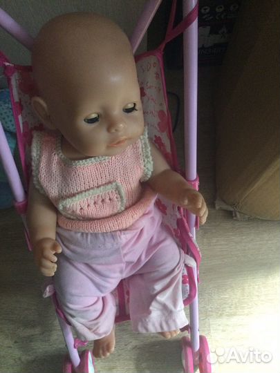 Пупс с коляской