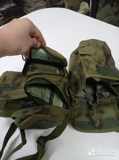 Тактический разгрузочный ремень с подсумками