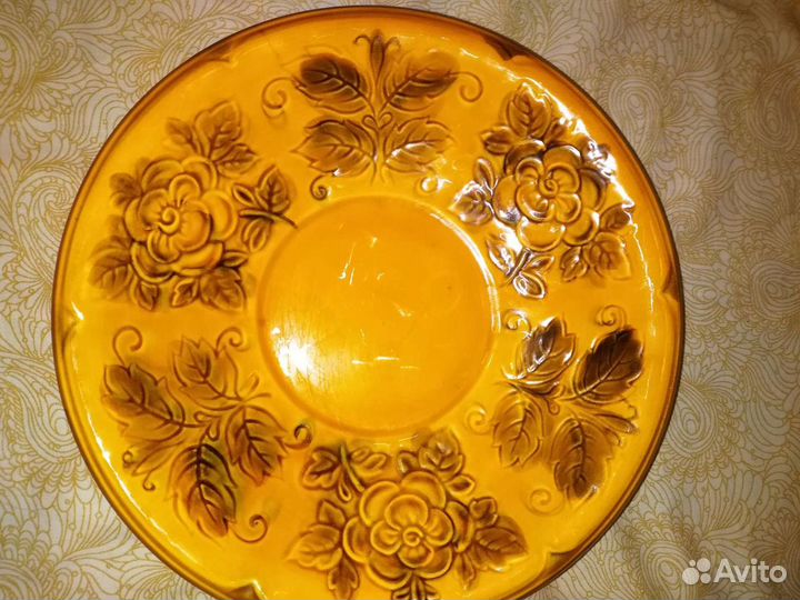 Блюдо-тарелка-сухарница зик Конаково СССР