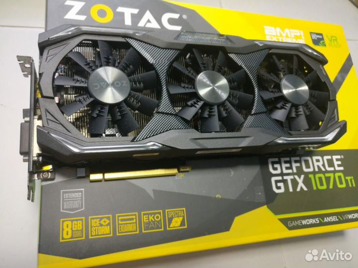 Видеокарта GeForce GTX 1070 Ti AMP Extreme 8GB