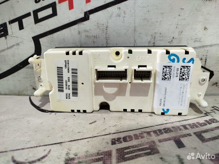 Блок климат-контроля chevrolet trailblazer GMT360 S3760