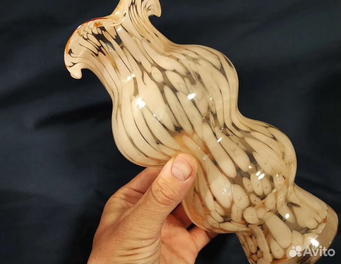 Ваза для цветов цветное стекло, СССР