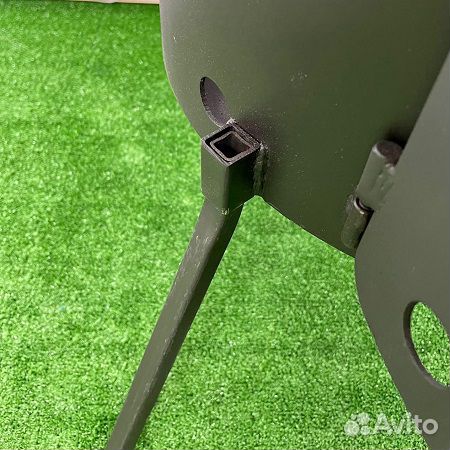 Печка с дымоходом для казана на 10 литров