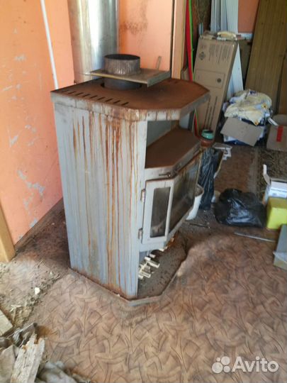 Чугунная печь камин бу