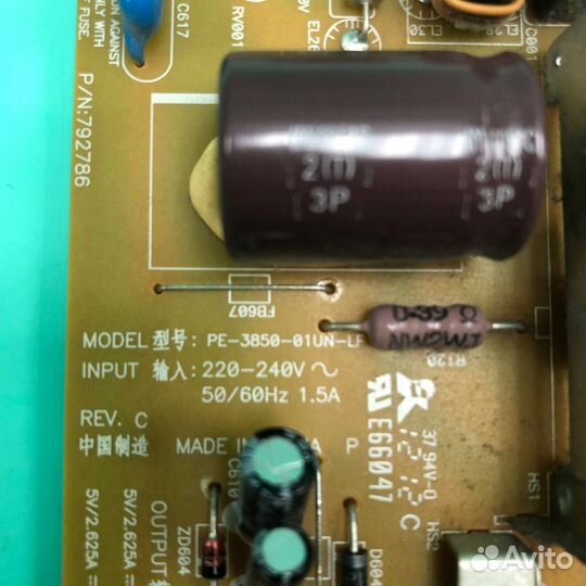 Блок питания PE-3850-01UN-LF (toshiba 32EL934RB)