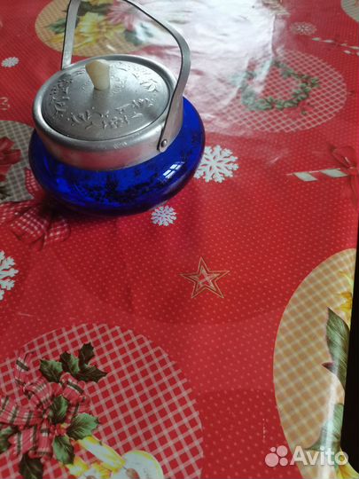 Сахарница стекло винтаж СССР
