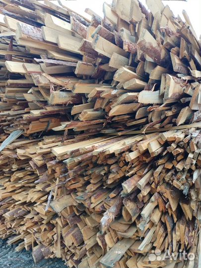 Дрова, горбыль листвяк, ель, сухой, сырой