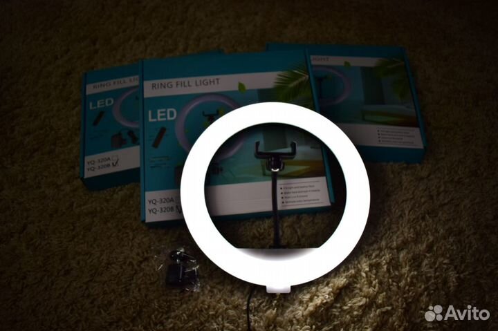 Световое кольцо 30см со штативом 210см