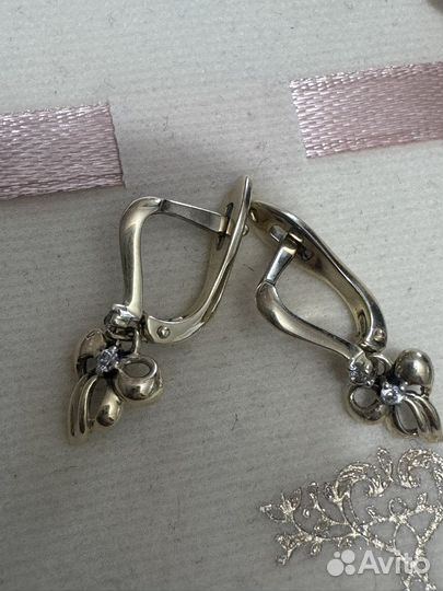 Серьги детские 585 пробы