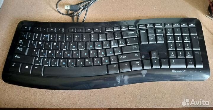 Клавиатура Microsoft проводная черная