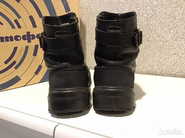 Сапоги для мальчика натуральная кожа и мех