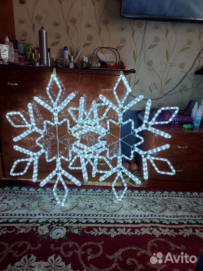 Гирлянда Снежинка 2 шт