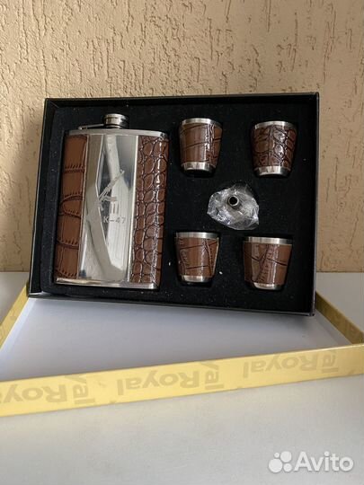 Мужской подарочный набор фляга, стопки