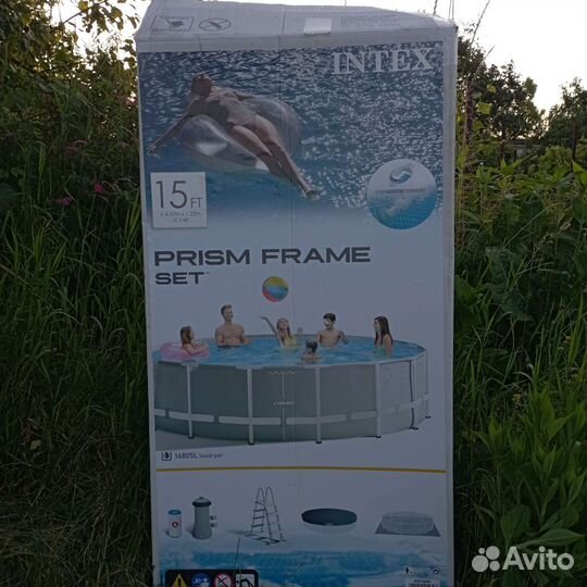 Каркасный бассейн intex бу