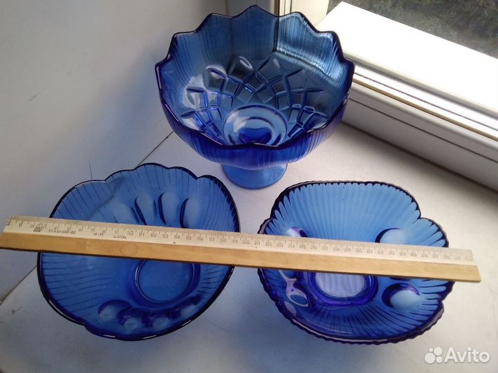 Ваза на ножке конфетница фруктовница