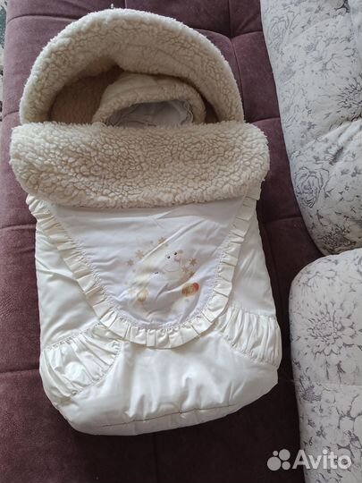 Конверт на выписку для девочки зима