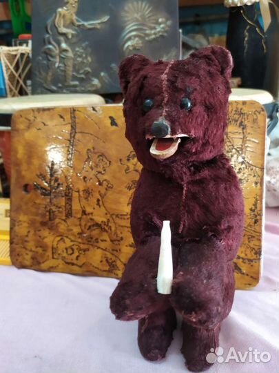 СССР игрушка заводной мишка