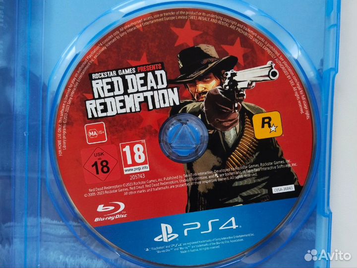 Red dead redemption 1 ps4 диск