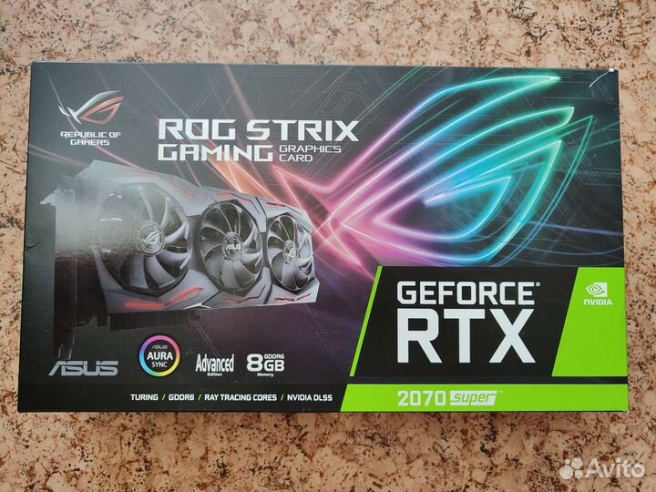 Видеокарта RTX 2070 super asus rog strix