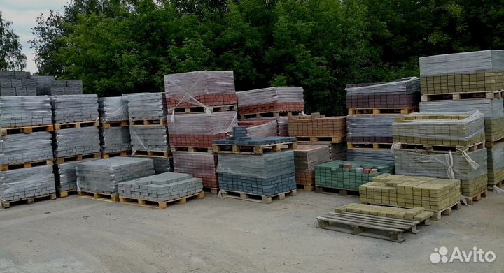 Тротуарная плитка 60 мм в наличии