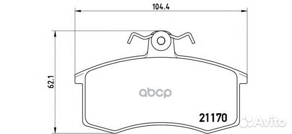 Колодки тормозные дисковые перед P41003 Brembo