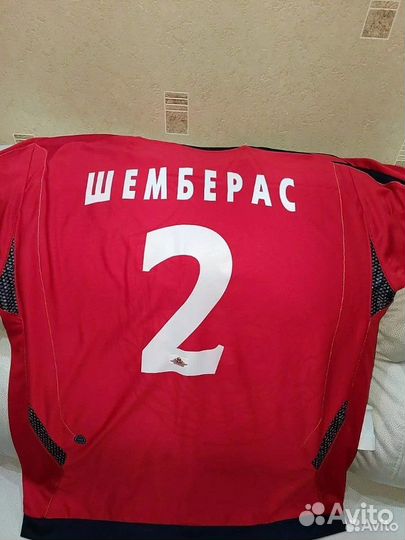 Матчевая майка Дейвидаса Шембераса, цска