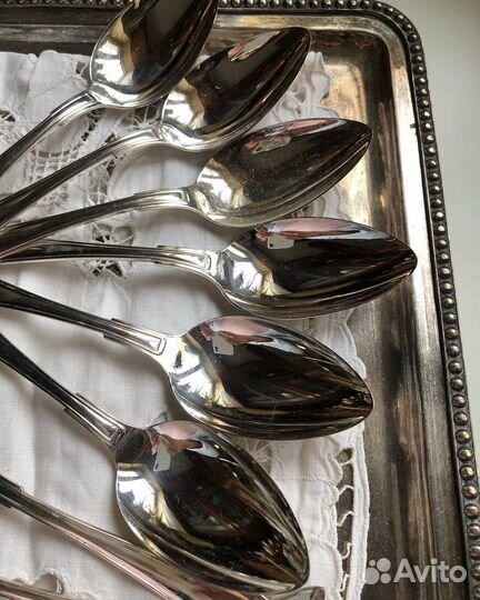 Ложки столовые посеребренные