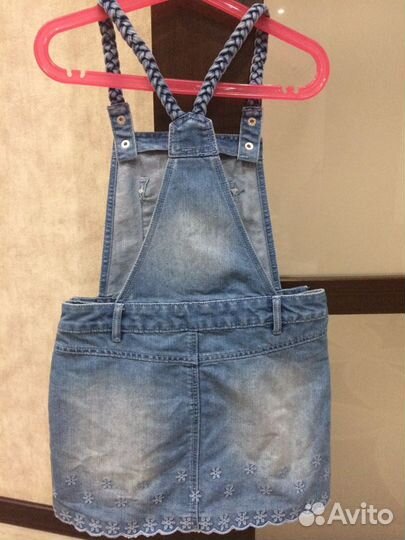 Джинсовый сарафан для девочки
