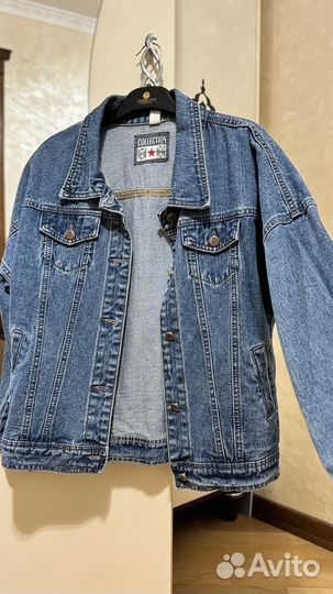 Джинсовая куртка женская оверсайз