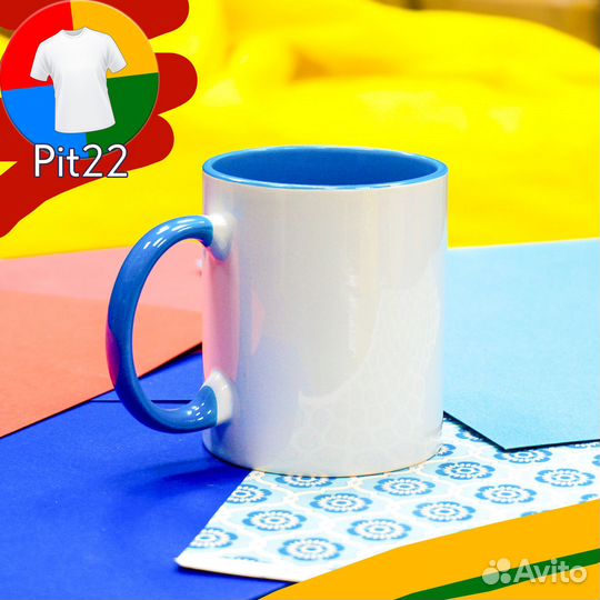 Кружки для сублимации цветная заливка