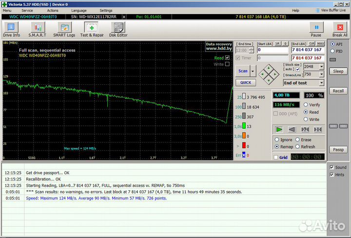 Жёсткий диск 4тб/TB WD40npzz (100)