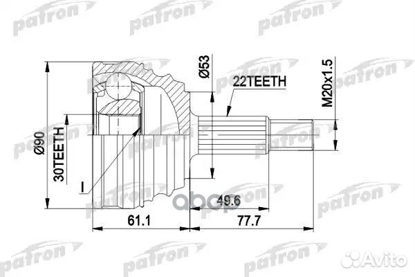 Шрус наружный PCV1009 patron