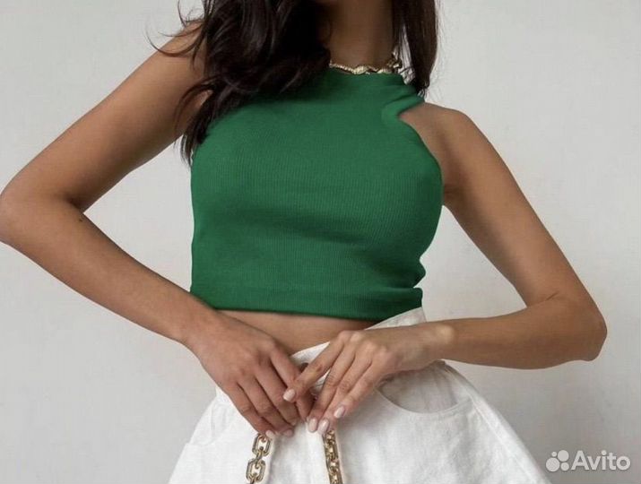 Кроп топ в рубчик