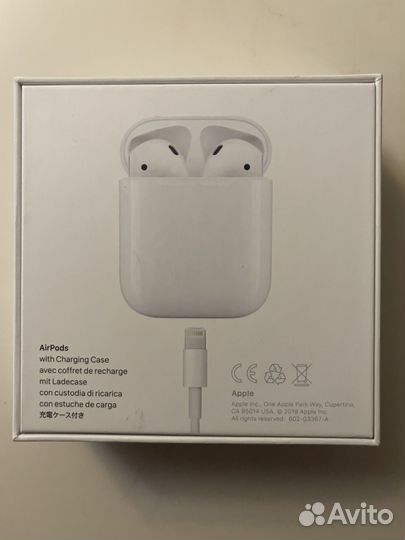 Беспроводные наушники Airpods 2 оригинал