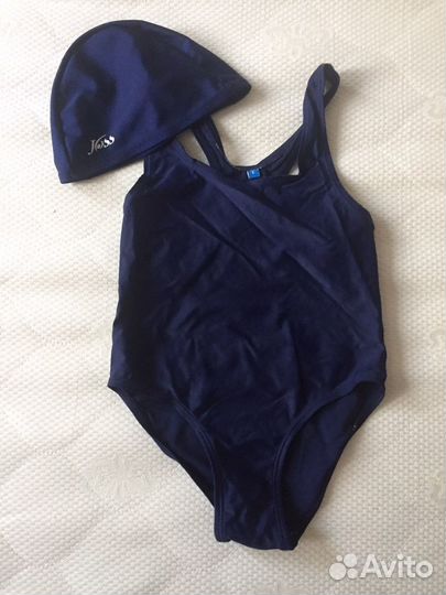 Купальник 110 116 и шапочка для бассейна