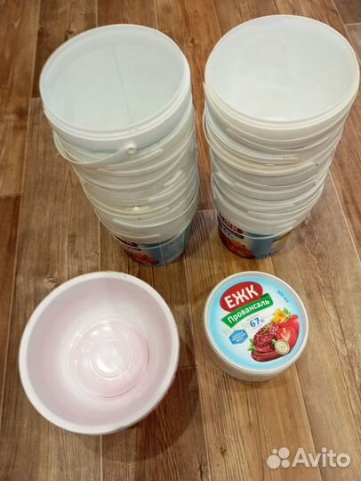 Пластиковые банки для рассады пакетом