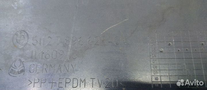Накладка заднего бампера BMW E60/61