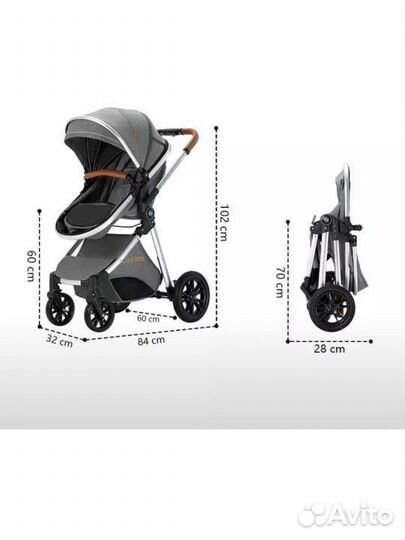 Коляска 3в1 luxmom