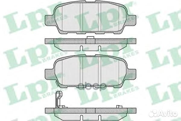 Колодки тормозные nissan X-trail/qashqai/tiida