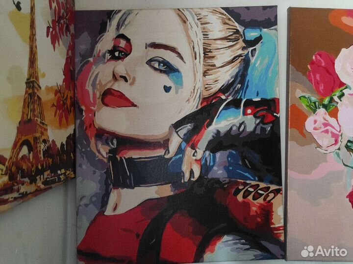 Картины по номерам раскрашенная 700р