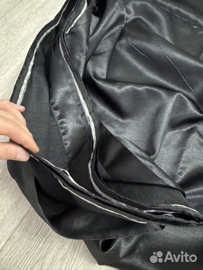 Штора 5.9х2.7м черная с эффектом блеска