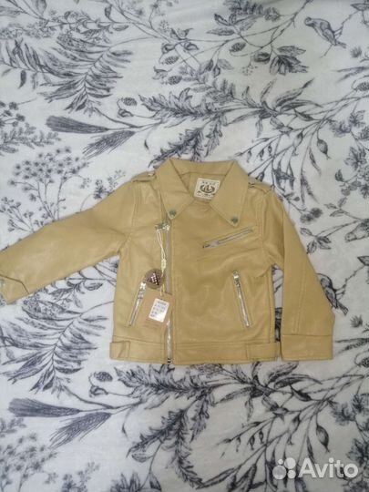 Кожаная куртка косуха новая детская