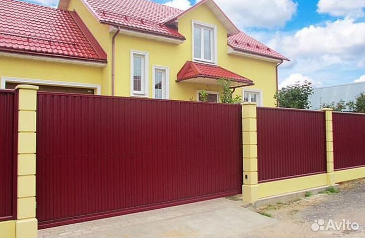 Откатные ворота под ключ