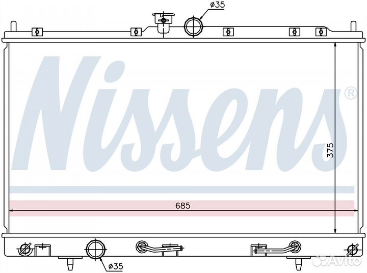 Радиатор mitsubishi lancer 1996