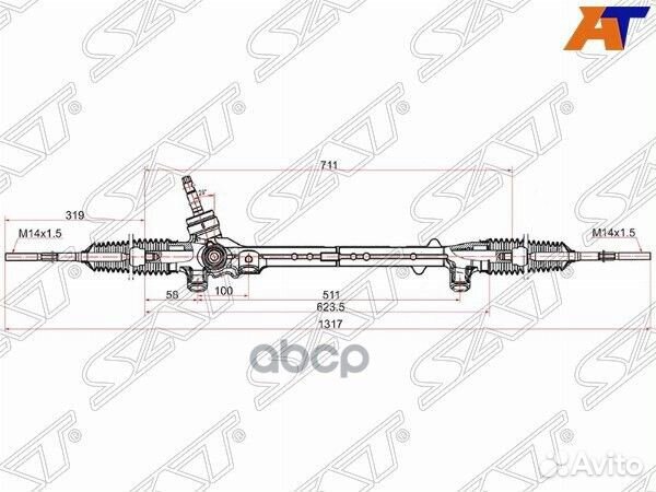 Рейка рулевая mazda CX5 11- LHD ST-KD31-32-110A