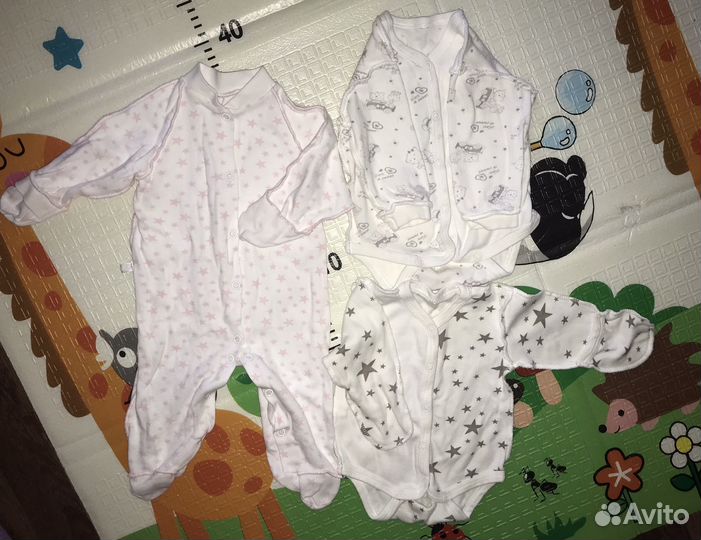 Вещи пакетом на девочку с рождения от 56 до 62