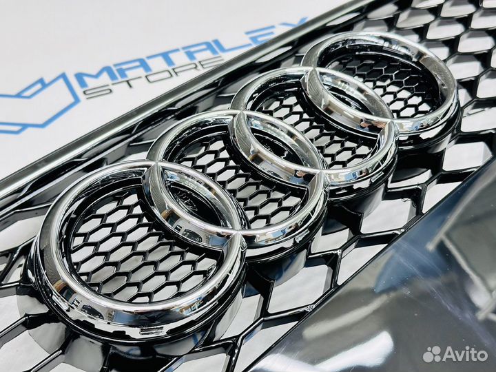 Решетка радиатора Audi A5 рест, RS5 стиль, хром