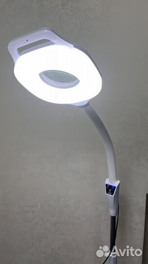 Лампа лупа напольная