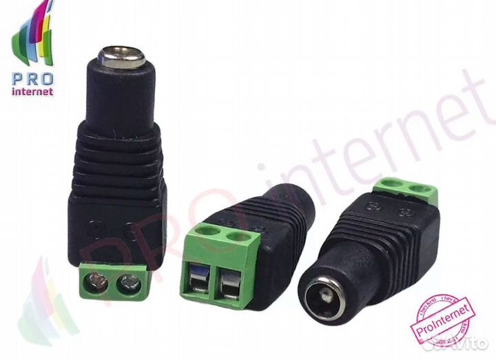 Разъем питания (мама) с клеммной колодкой